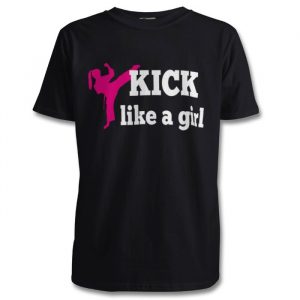 kick like a girl - kids t-shirt