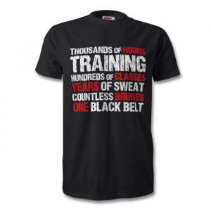 one black belt t-shirt